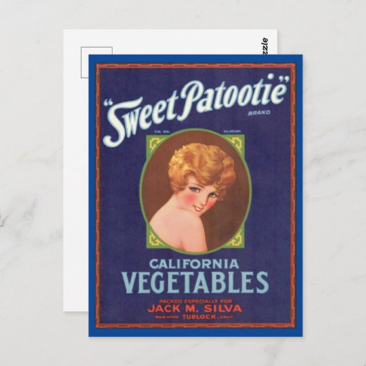 Carte Postale Marque Sweet Patootie (Devant / Derrière)