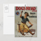 Carte Postale Marque tête de chien (Devant / Derrière)