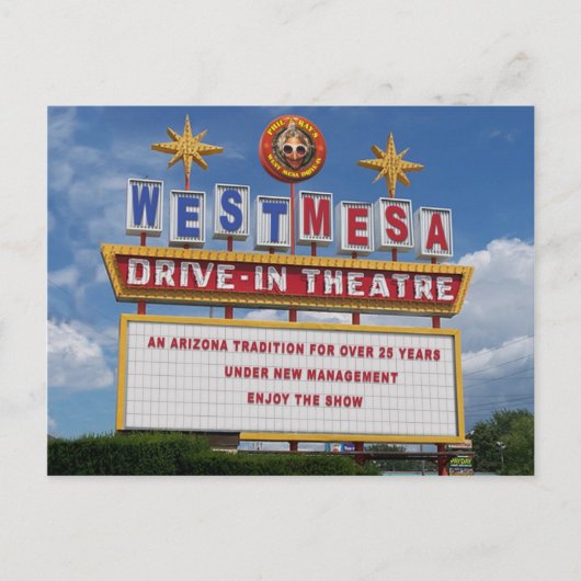 Carte postale Marquee Drive-In West Mesa (Devant)