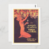Carte Postale Marques Del Merito Vinos y Conac (Devant / Derrière)