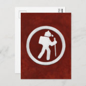 Carte Postale Marqueur de piste de l'ours (Devant / Derrière)