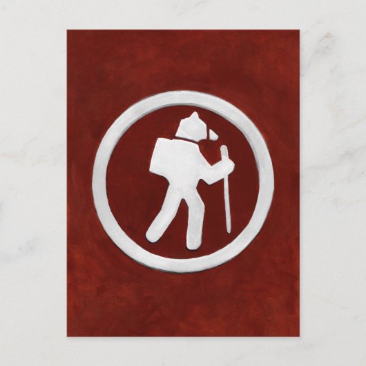 Carte Postale Marqueur de piste de l'ours (Devant)