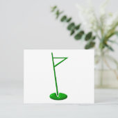 Carte Postale Marqueur de trous de golf (Debout devant)