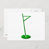 Carte Postale Marqueur de trous de golf (Devant / Derrière)