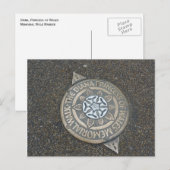 Carte Postale Marqueur du parcours commémoratif de Diana, prince (Devant / Derrière)