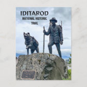 Carte Postale Marqueur du point zéro de l'Iditarod National Hist (Devant)