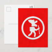 Carte Postale Marqueur du sentier de l'orignal (Devant / Derrière)