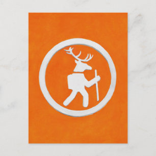 Carte Postale Marqueur du sentier du cerf