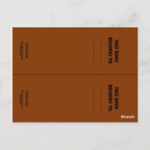 Carte Postale Marqueurs de livres de famille Elephant (Dos)