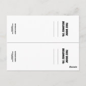 Carte Postale Marqueurs de livres de Giraffe d'aquarelle (Dos)