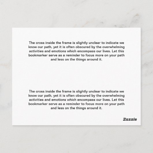 Carte Postale Marqueurs Rainbow Cross (Dos)