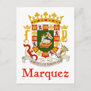 Carte Postale Marquez Bouclier de Porto Rico