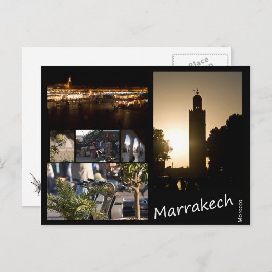 Carte Postale Marrakech (Devant / Derrière)