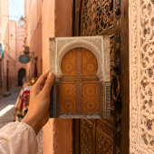 Carte Postale Marrakech colorée Architecture marocaine