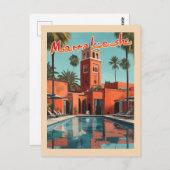 Carte Postale Marrakech Daydream - Voyage du milieu du siècle (Devant / Derrière)