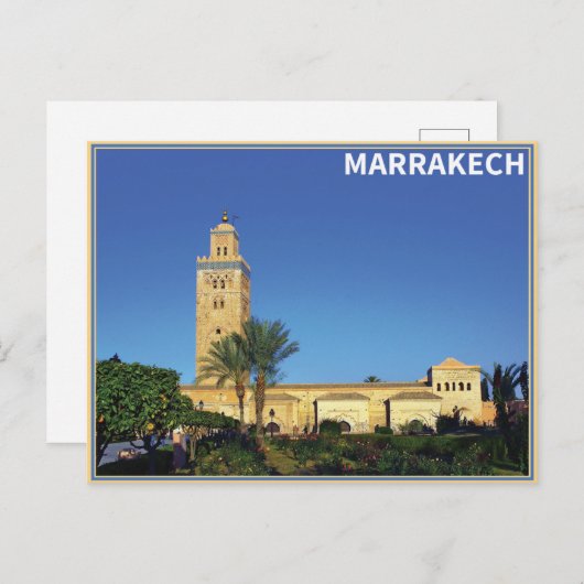Carte Postale Marrakech - Maroc (Devant / Derrière)