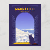 Carte Postale Marrakech Maroc Cat Retro (Devant)
