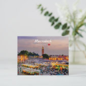 Carte Postale Marrakech, Maroc - Place Jemaa el Fnaa (Debout devant)