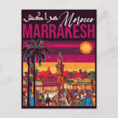 Carte Postale Marrakech Maroc souk Tourisme Voyage Souvenir (Devant)