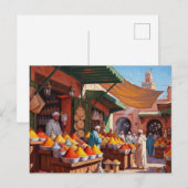 Carte Postale Marrakech Maroc Travel (Devant / Derrière)