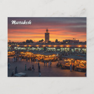 Carte Postale Marrakech Maroc Travel