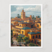 Carte Postale Marrakech Maroc ville top vue magnifique place (Devant)