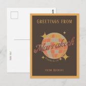 Carte postale Marrakech Maroc Vintage Retro (Devant / Derrière)