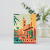 Carte Postale Marrakech Maroc Voyage Vintage  (Debout devant)