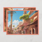 Carte Postale marrakech peinture d'art ia (Devant / Derrière)