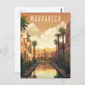 Carte Postale Marrakech - poster - Affiche (Devant / Derrière)