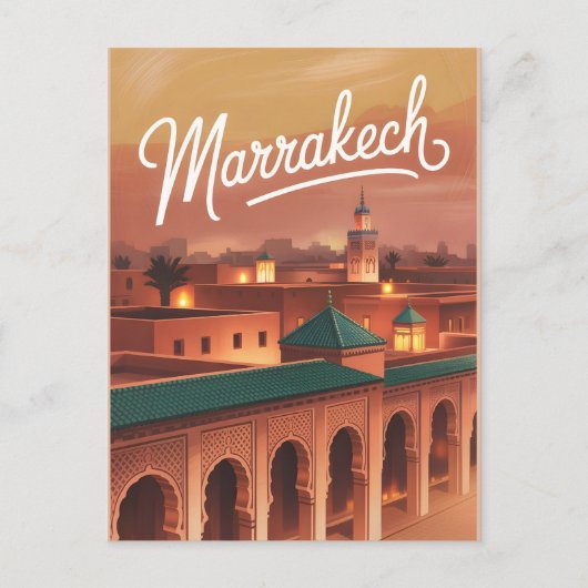 Carte Postale Marrakech vintage (Devant)
