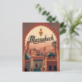 Carte Postale Marrakech vintage (Debout devant)