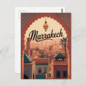 Carte Postale Marrakech vintage (Devant / Derrière)