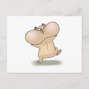 Carte Postale marrant jouet hamster