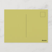 Carte postale marron florale groovy Save the Date (Dos)