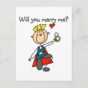 Carte Postale Marry Me Mariage Proposition Tshirts et cadeaux