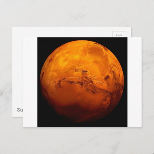 Carte Postale Mars (Devant / Derrière)