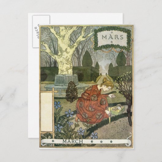 Carte Postale mars (Devant / Derrière)