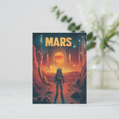 Carte Postale Mars : Explorez la Planète Rouge  (Debout devant)