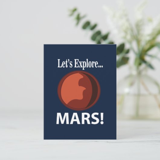Carte Postale Mars Explorons Mars (Debout devant)