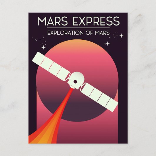 Carte Postale Mars Express - Exploration de l'art spatial de Mar (Devant)
