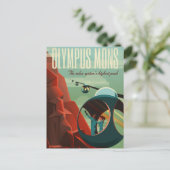 Carte Postale Mars Olympus Mons Système solaire Volcano le plus  (Debout devant)