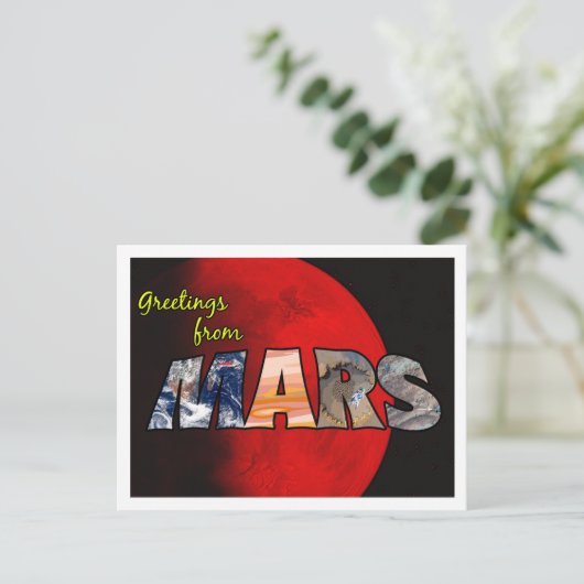 CARTE POSTALE MARS POSTCARD (Debout devant)