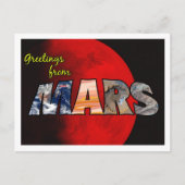 CARTE POSTALE MARS POSTCARD (Devant)