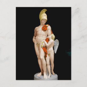 Carte Postale MARS RETENU PAR CUPIDON 1825 John Gibson