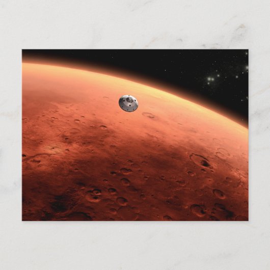 Carte Postale Mars Science Laboratory s'approchant de Mars. (Devant)