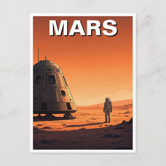 Carte Postale Mars Travel (Devant)