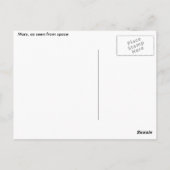 Carte Postale Mars ! Une belle image de l'espace. NASA (Dos)