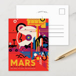 Carte Postale Mars | Visions de l'avenir de la NASA<br><div class="desc">Cette affiche de la série Visions of the Future de la NASA imagine un avenir où Mars pourrait être une destination de voyage habitable. Découvrez la série complète pour plus d'images de voyage de science-fiction rétro. Crédit NASA/JPL-Caltech. Utilisez les outils de conception pour ajouter du texte personnalisé ou personnaliser l'image....</div>