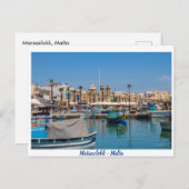 Carte postale Marsaxlokk (Devant / Derrière)